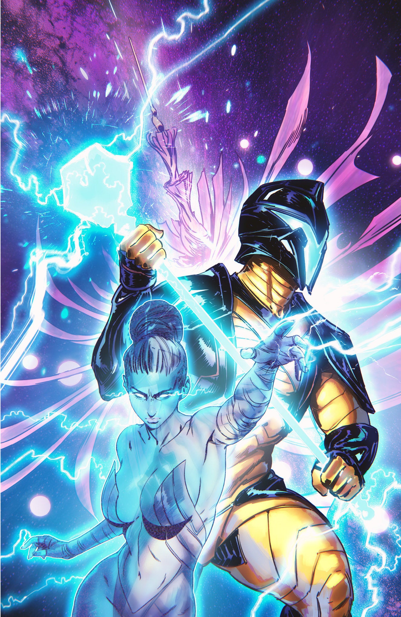 Valiant Beyond: The X O Manowar #8 The God Hunt #4 Variant C (Noobovich Full Art)