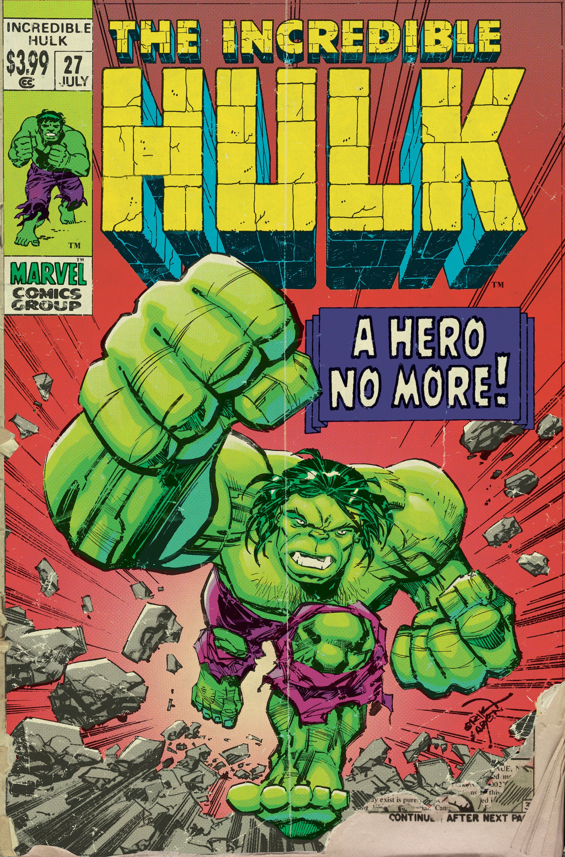 Incredible Hulk #27 Erik Larsen Retrovision Variant