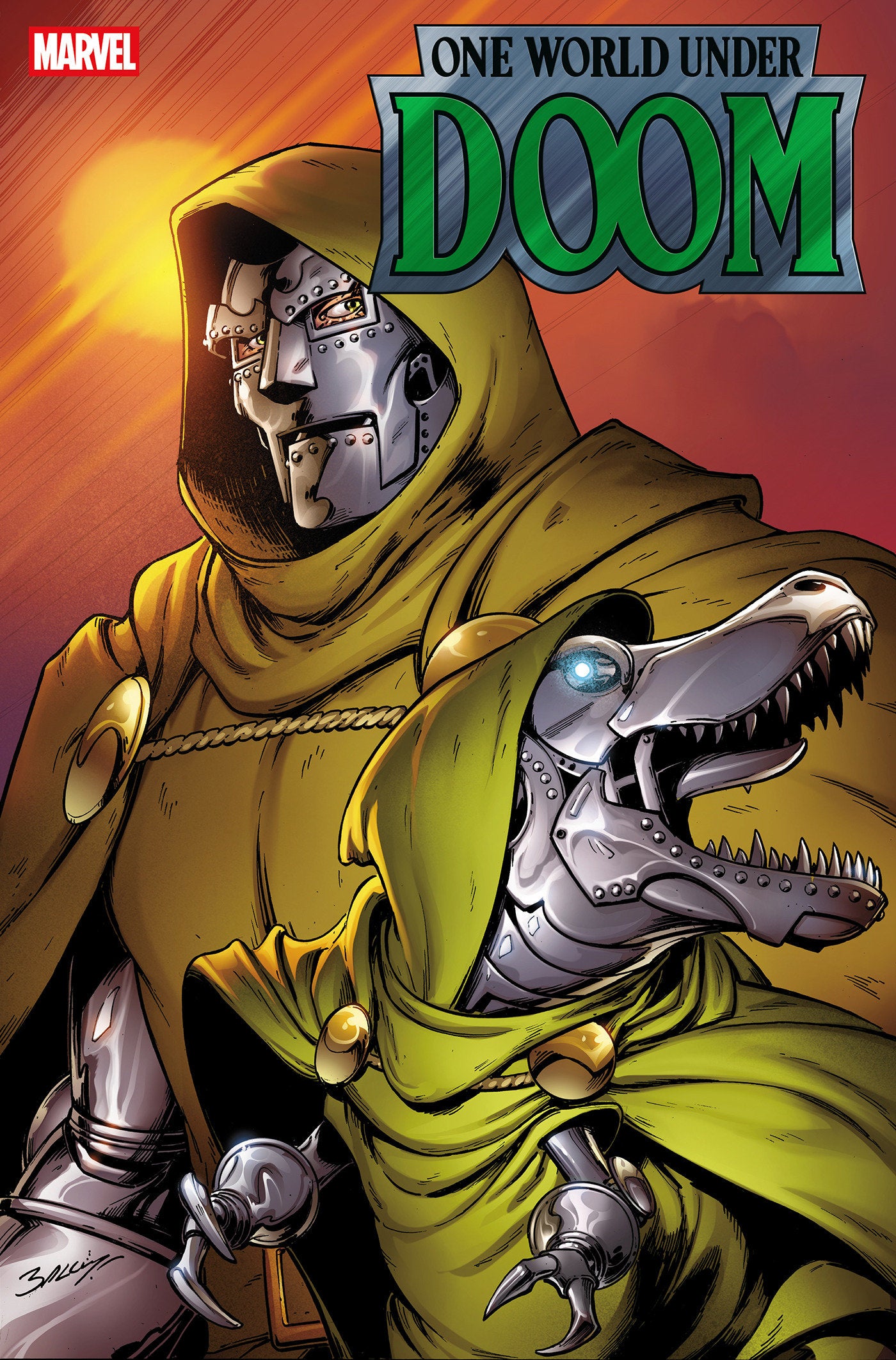 One World Under Doom #9 Mark Bagley Doomasaur Variant