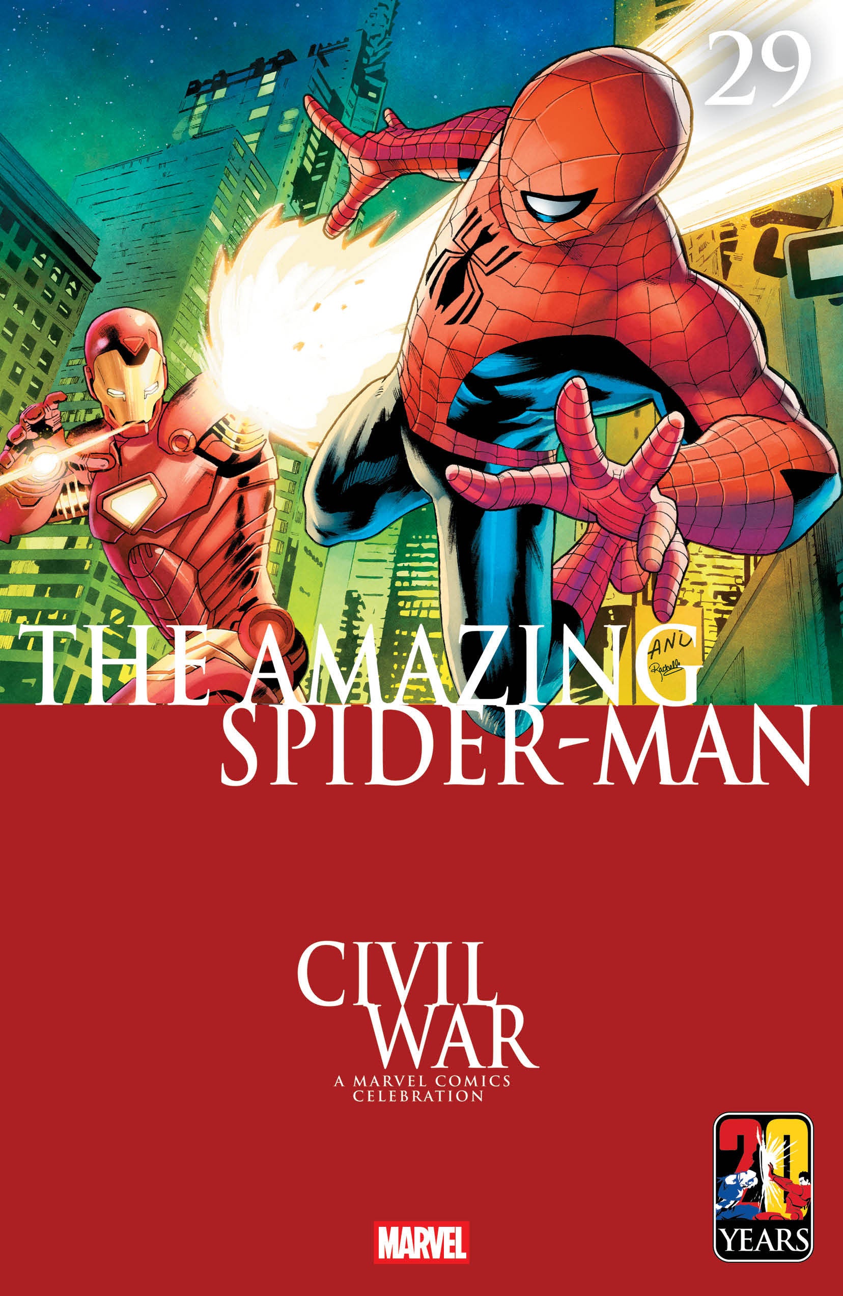 Amazing Spider-Man #29 (2025) Greg Land Civil War Celebration Variant