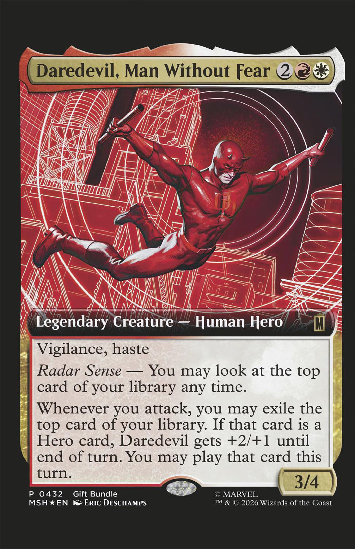 Daredevil (2026) #4 Classified Artist Magic: The Gathering Variant