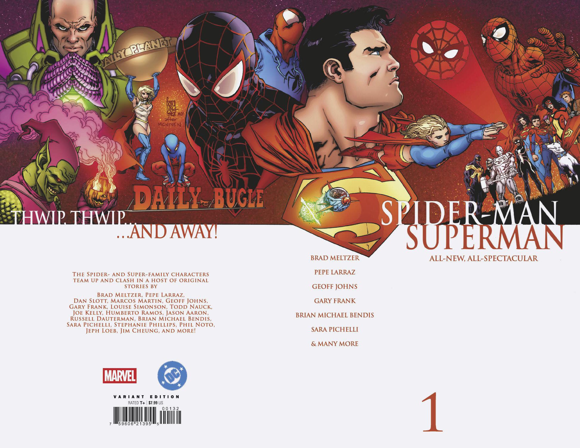 Marvel/DC: Spider-Man/Superman #1 Inc 1:25 Giuseppe Camuncoli Homage Wraparound Variant