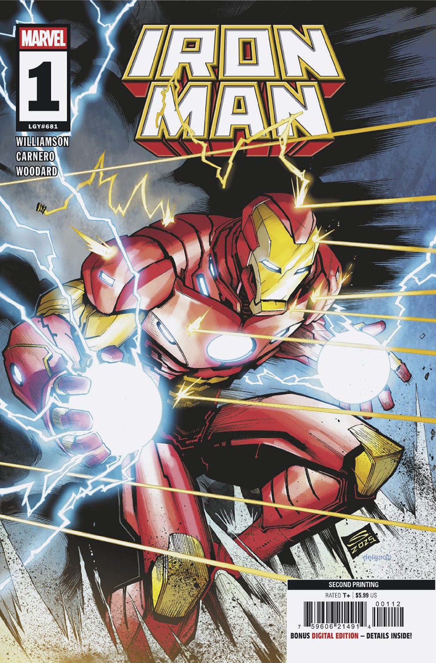 Iron Man #1 (2026) Gerardo Sandoval 2nd Printing Variant