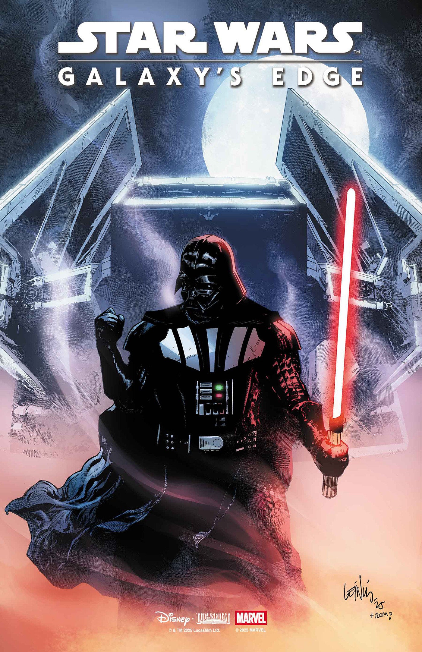 Star Wars: Galaxy's Edge Echoes Of The Empire #1 Leinil Yu Darth Vader Variant