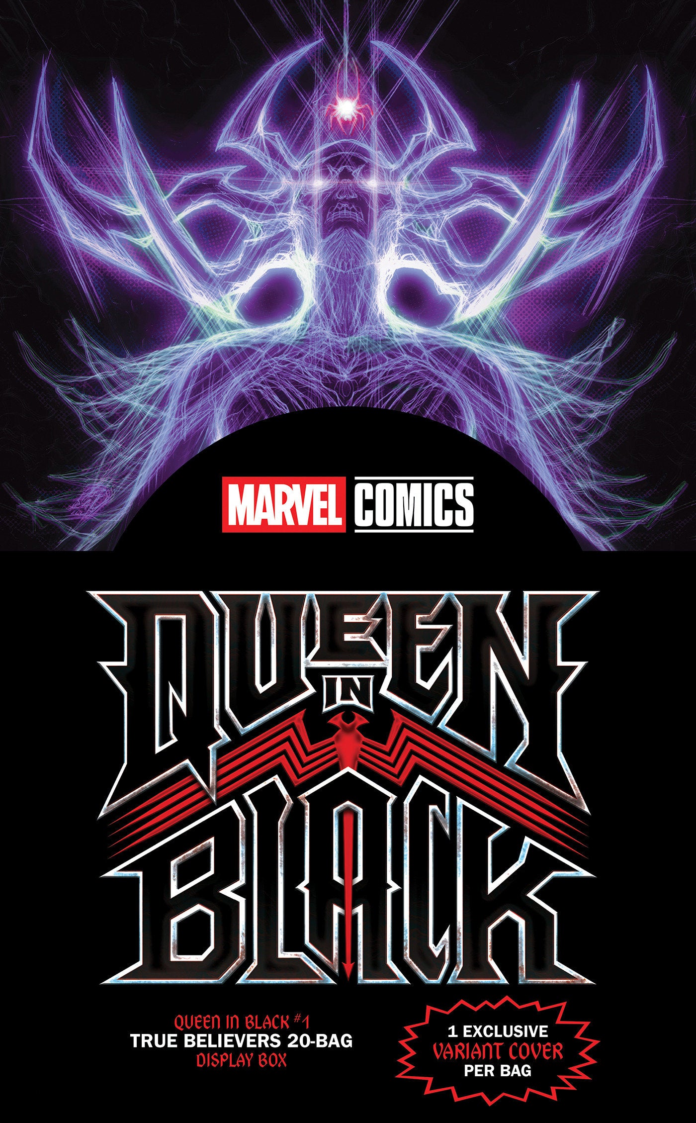 Queen In Black #1 True Believers 20 Bag Display Box (PRE-ORDER SALE!)