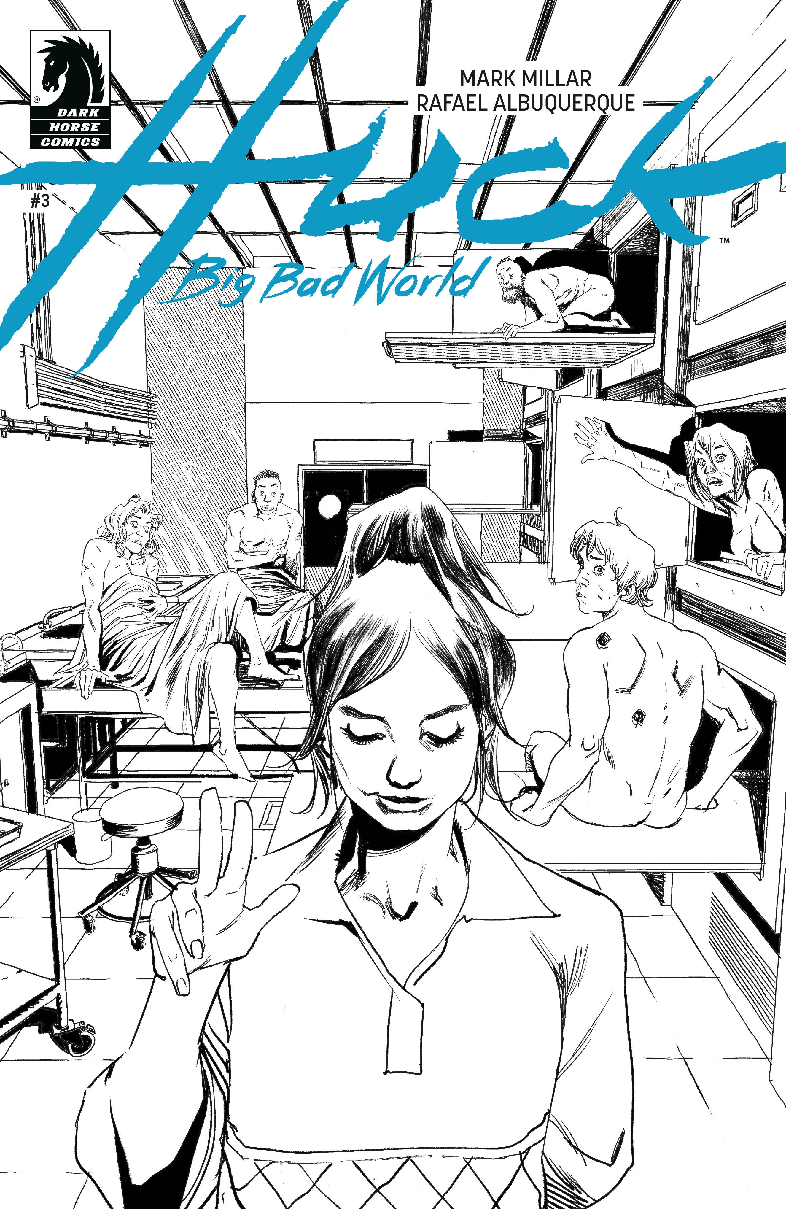 Huck: Big Bad World #3 (Cover B) (Black & White) (Rafael Albuquerque)