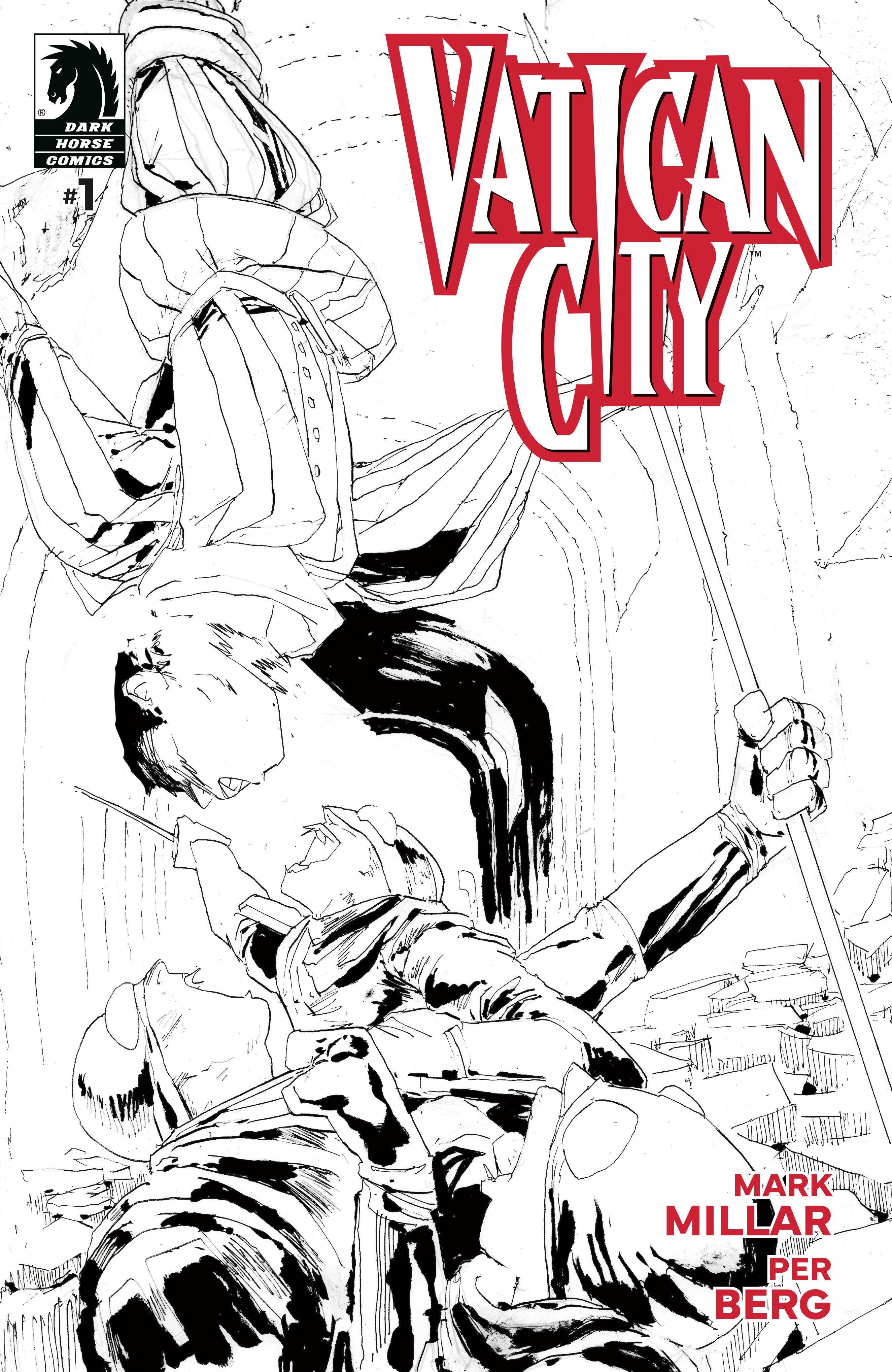 Vatican City #1 (Cover B) (Black & White) (Per Berg)