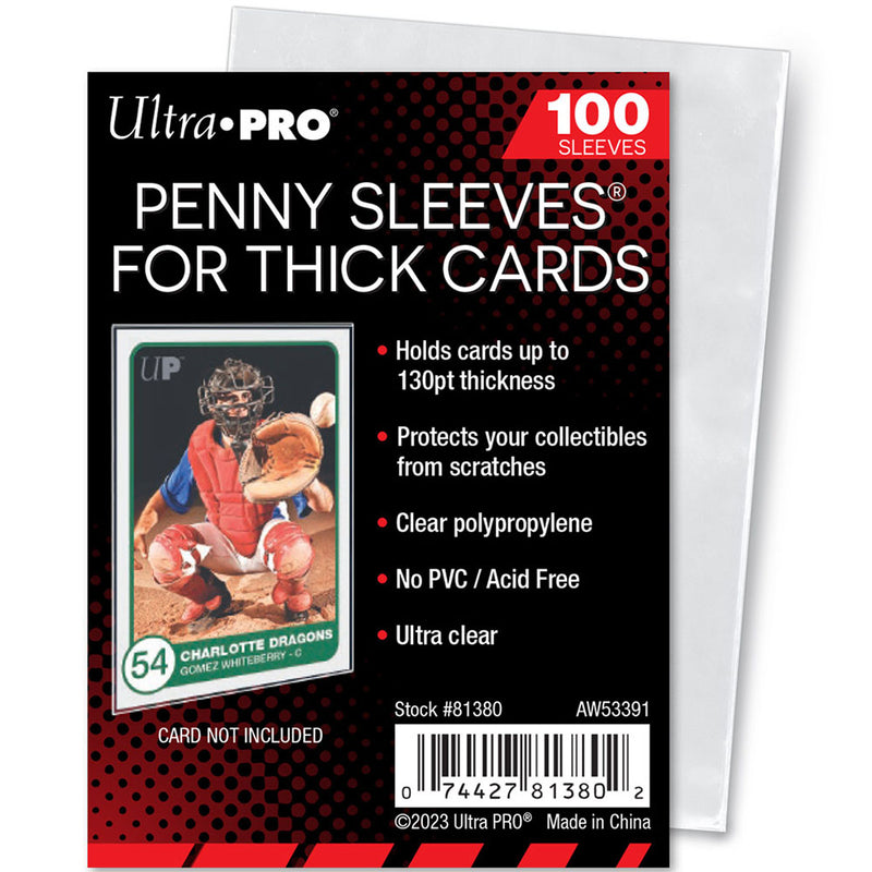 Ultra Pro Penny Sleeves for Thick Cards 100 Pack Ultra Pro Penny Sleeves for Thick Cards 100 Pack