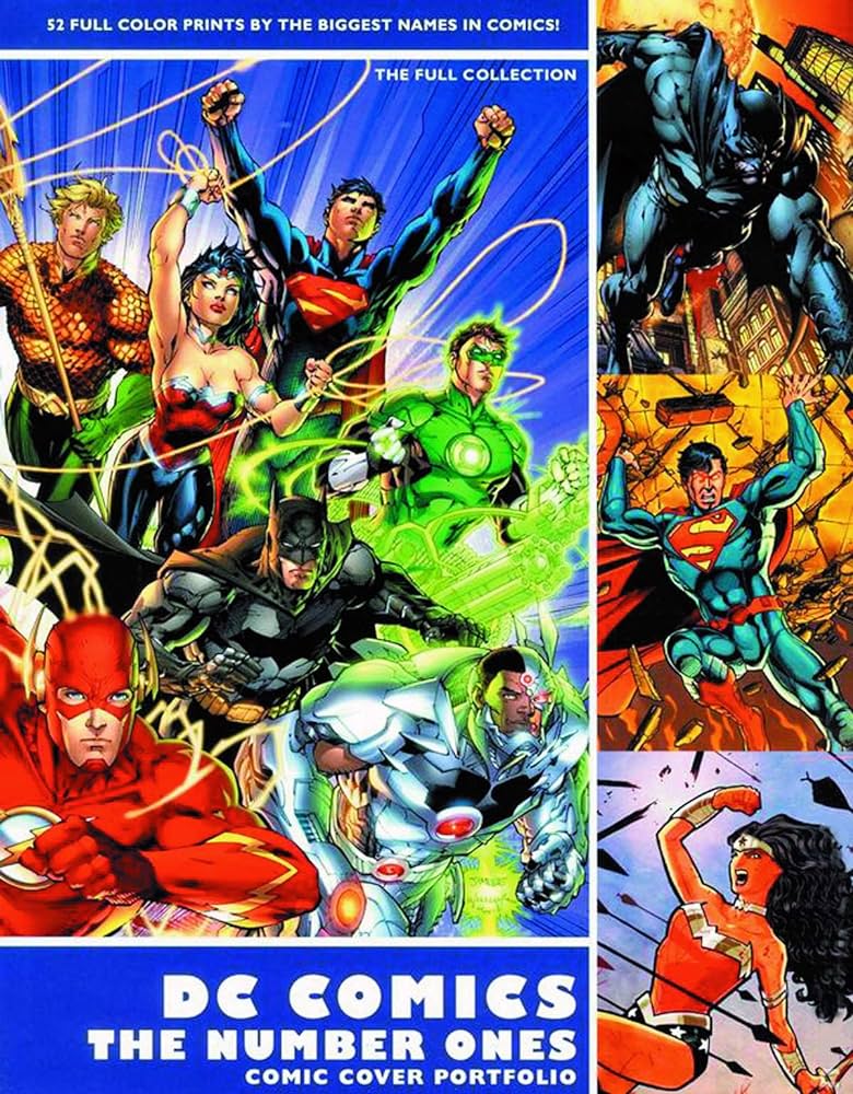 DC Comics The Number Ones Comic Cover Hardcover Portfolio Set