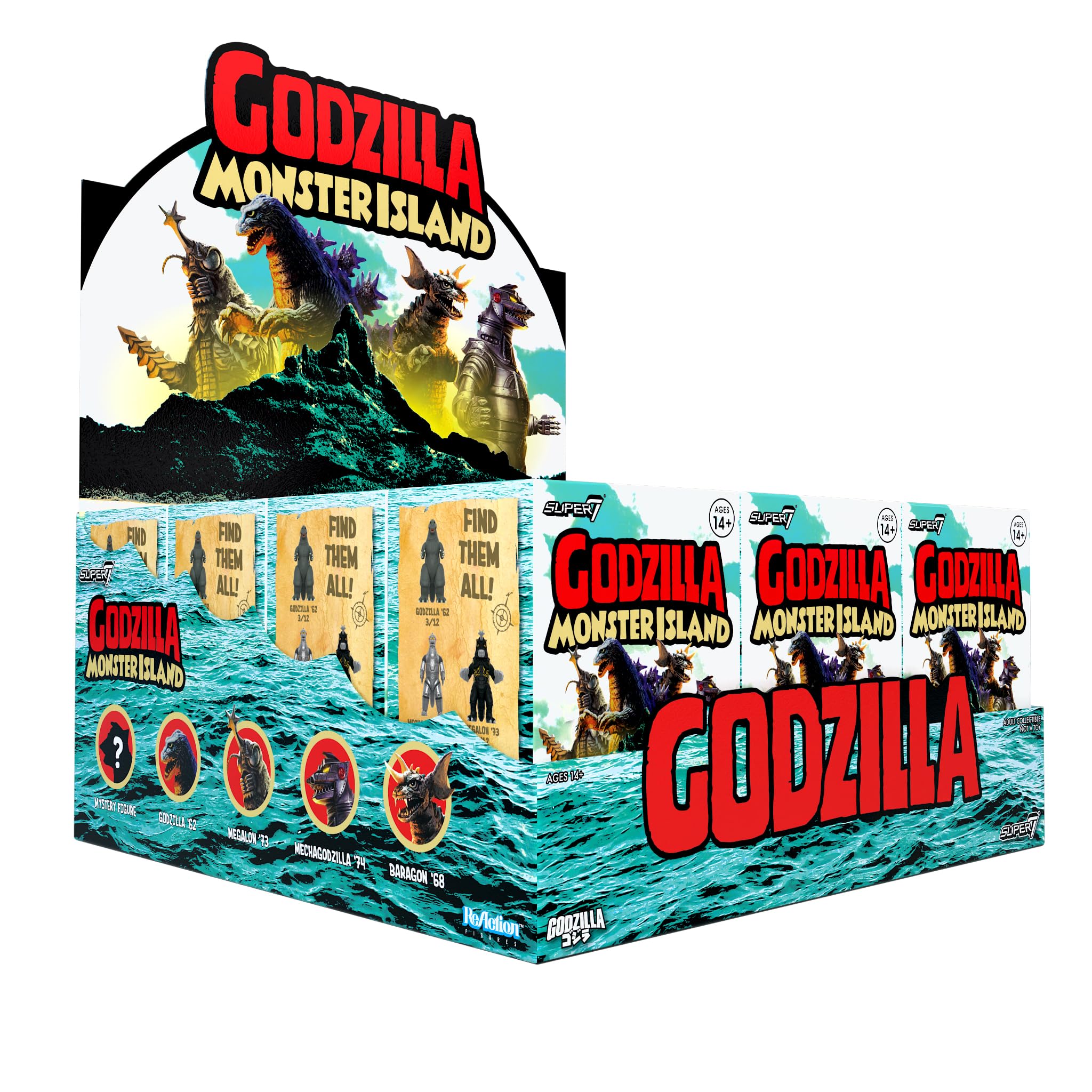 Godzilla Monster Island - Individual Blind Box – Super7 - Wave 07