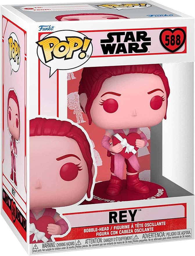 Pop! Star Wars: Valentine's Day Rey Vinyl Figure