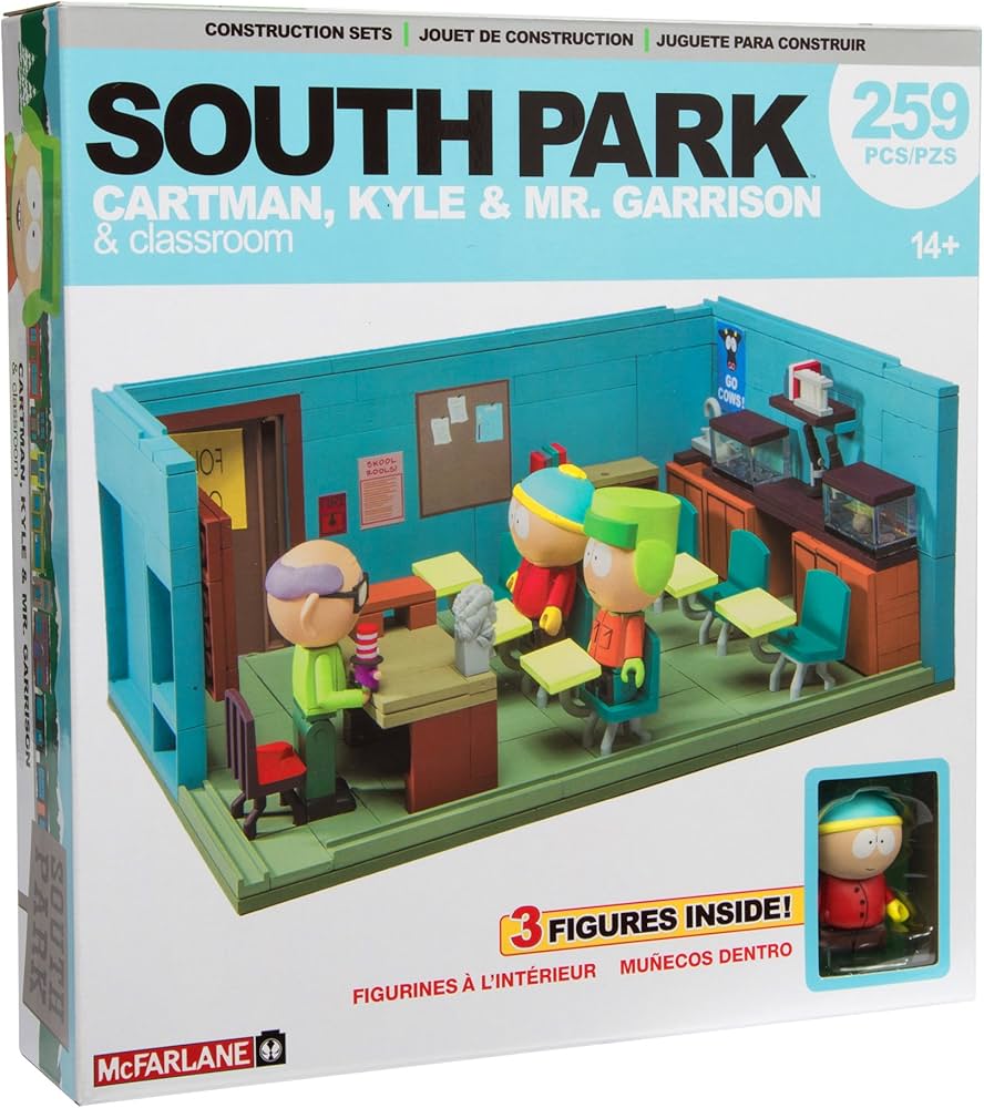 McFarlane South Park Classroom Construction Set Case