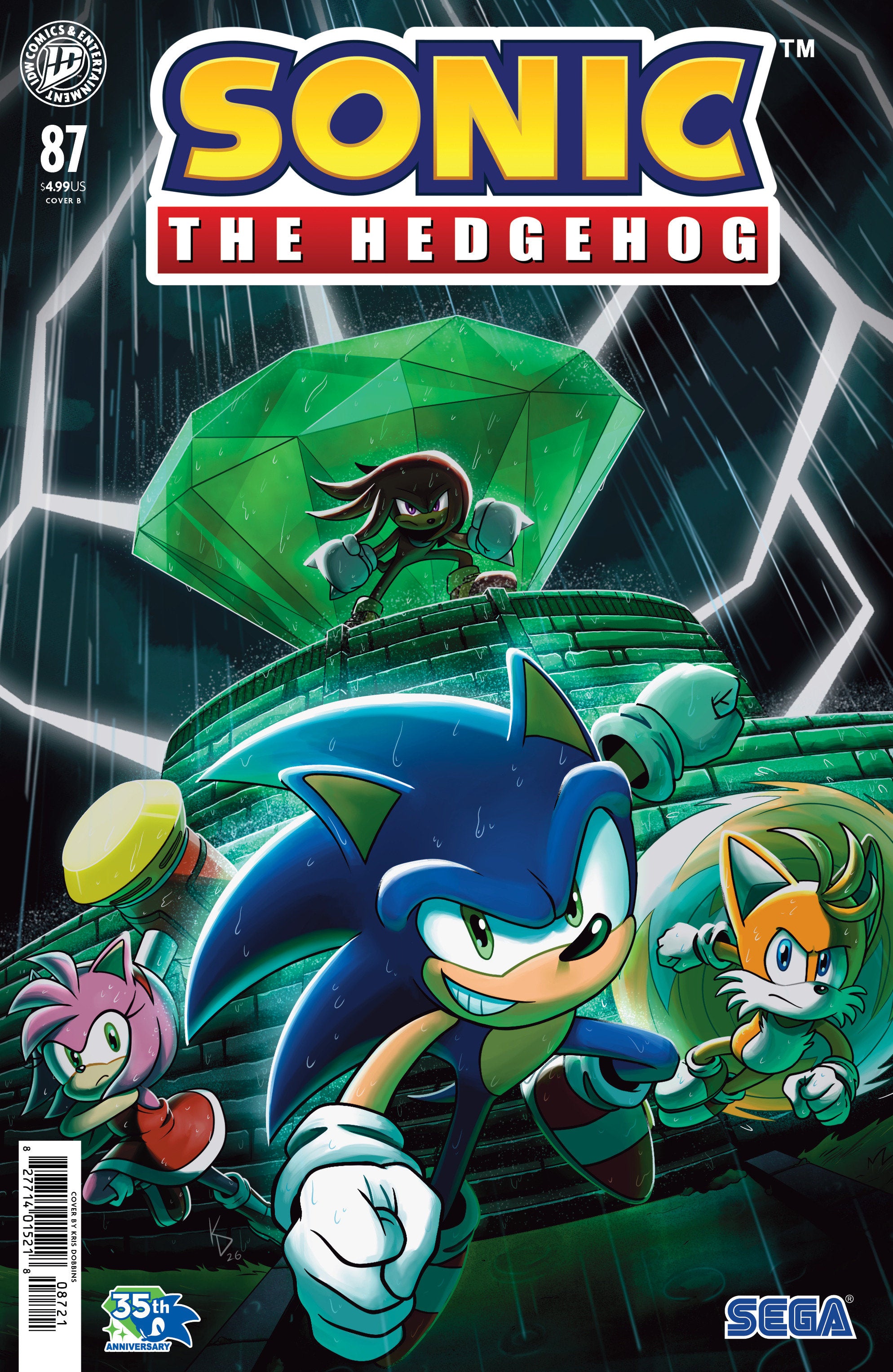 Sonic The Hedgehog #87 Cover B Kris Dobbins Variant