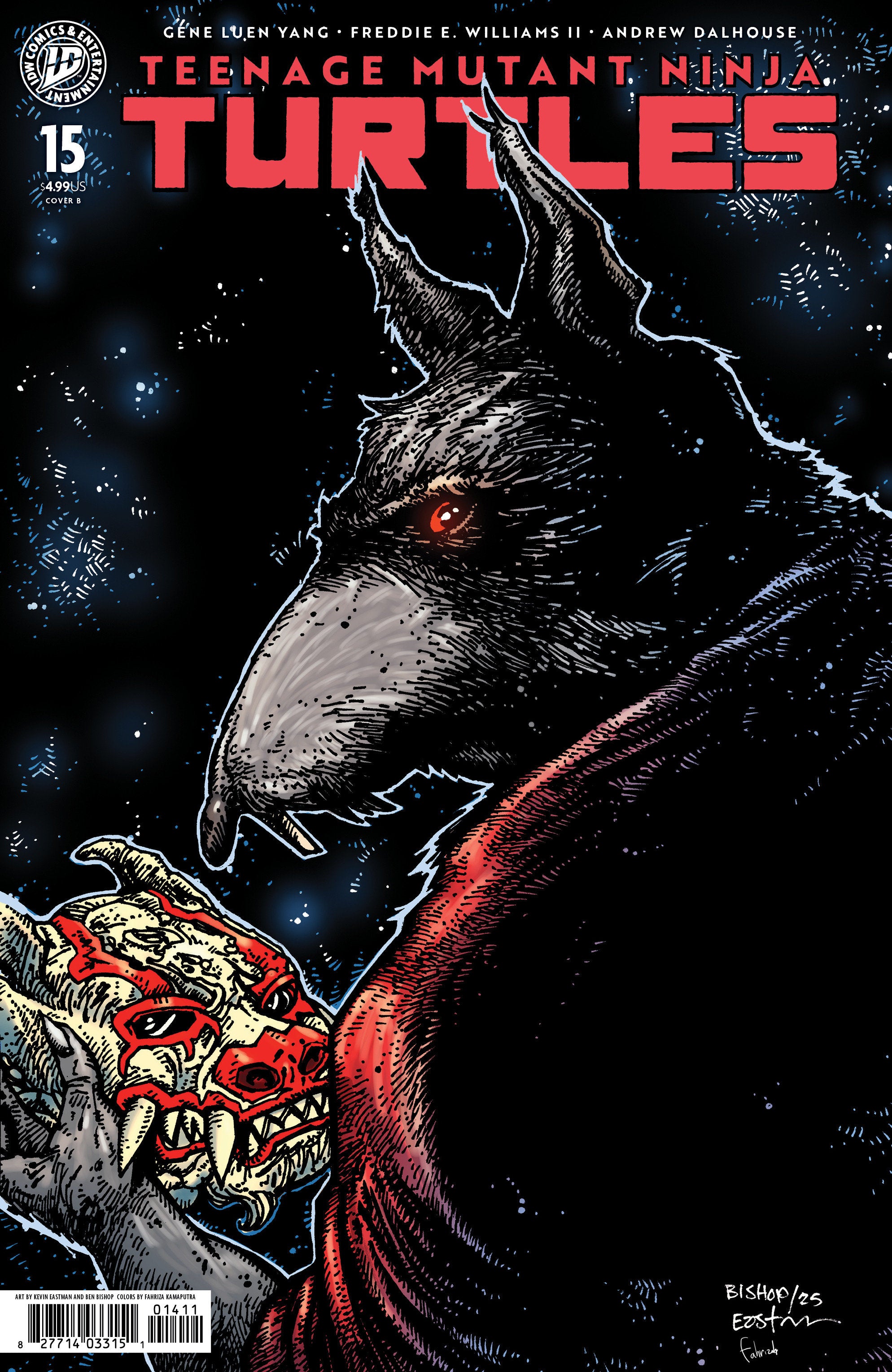 Teenage Mutant Ninja Turtles #15 Variant B (Eastman & Bishop)