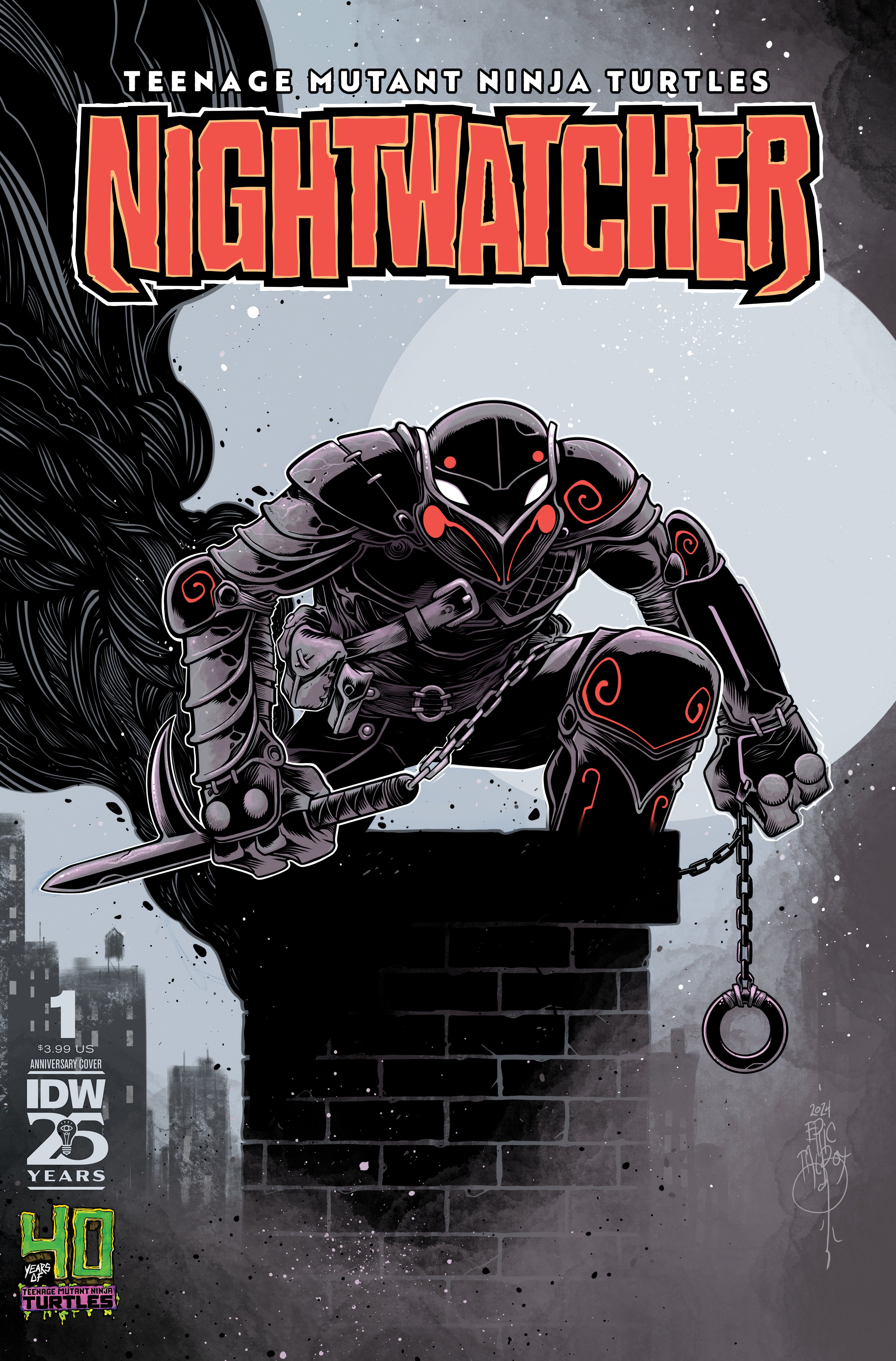 Teenage Mutant Ninja Turtles: Nightwatcher #1 Variant 40th Anniversary