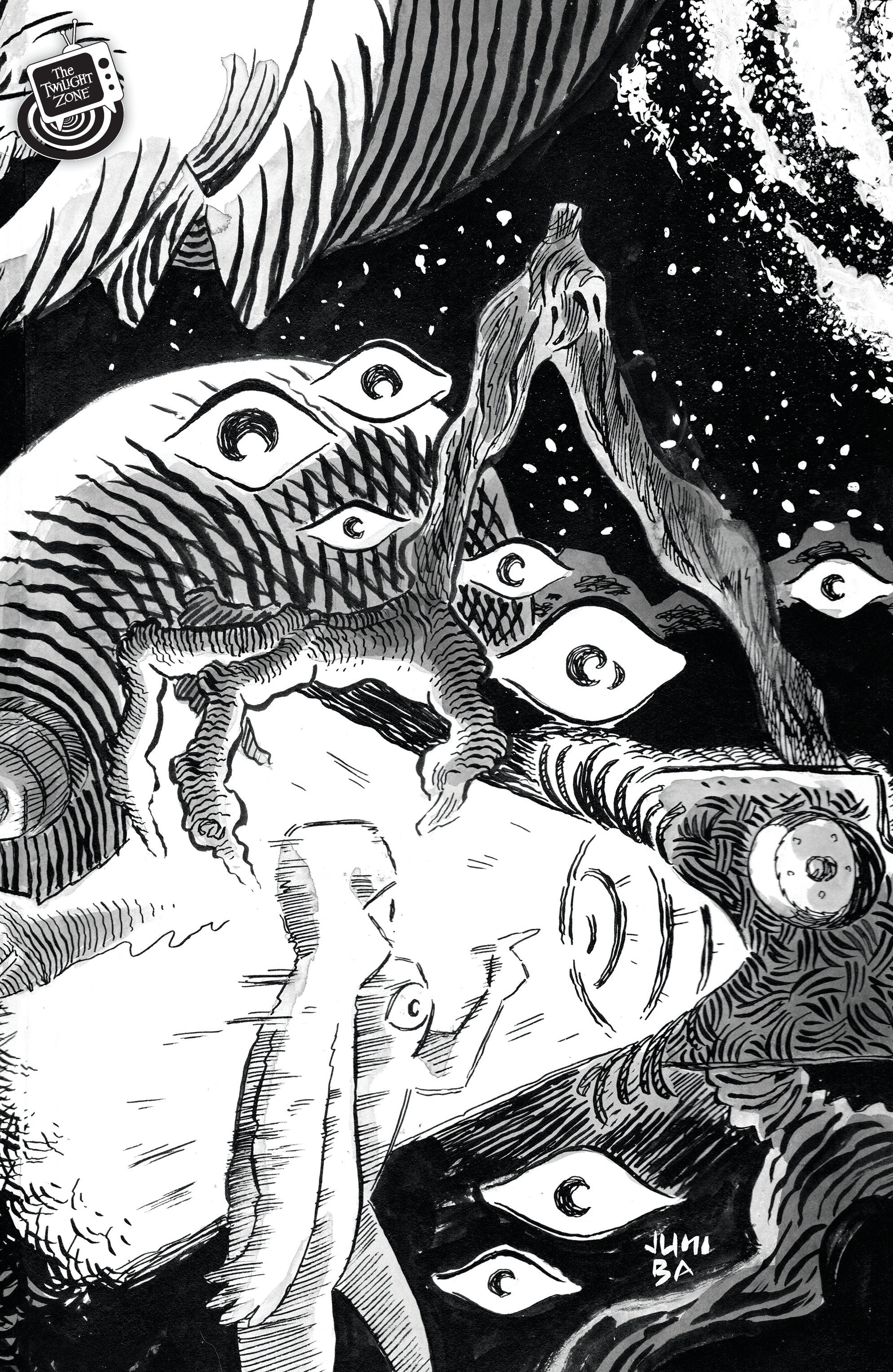 The Twilight Zone #10 Cover B Juni Ba Black & White Connecting Variant