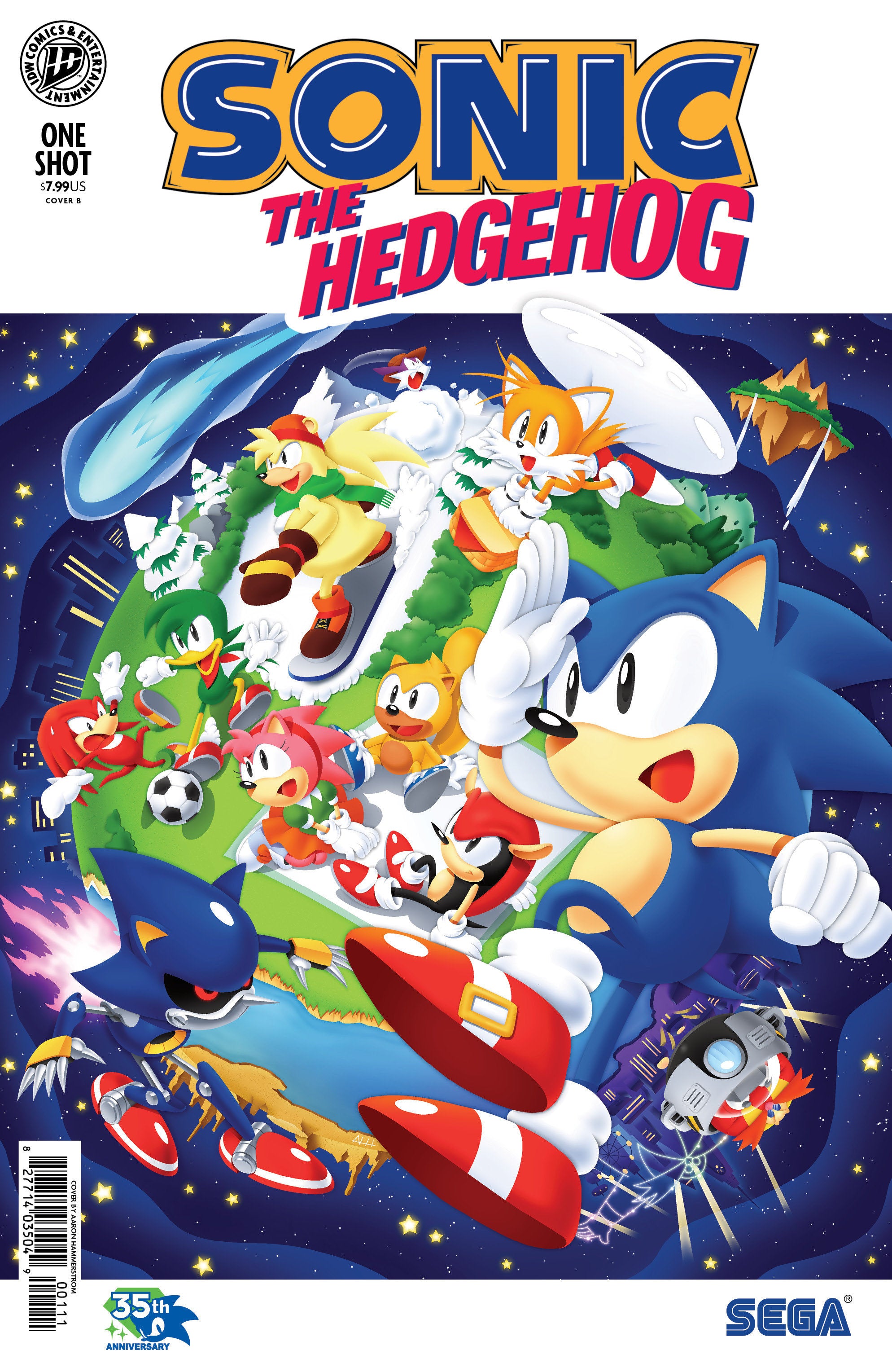 Sonic The Hedgehog: 35th Anniversary Special #1 Cover B Aaron Hammerstrom Variant