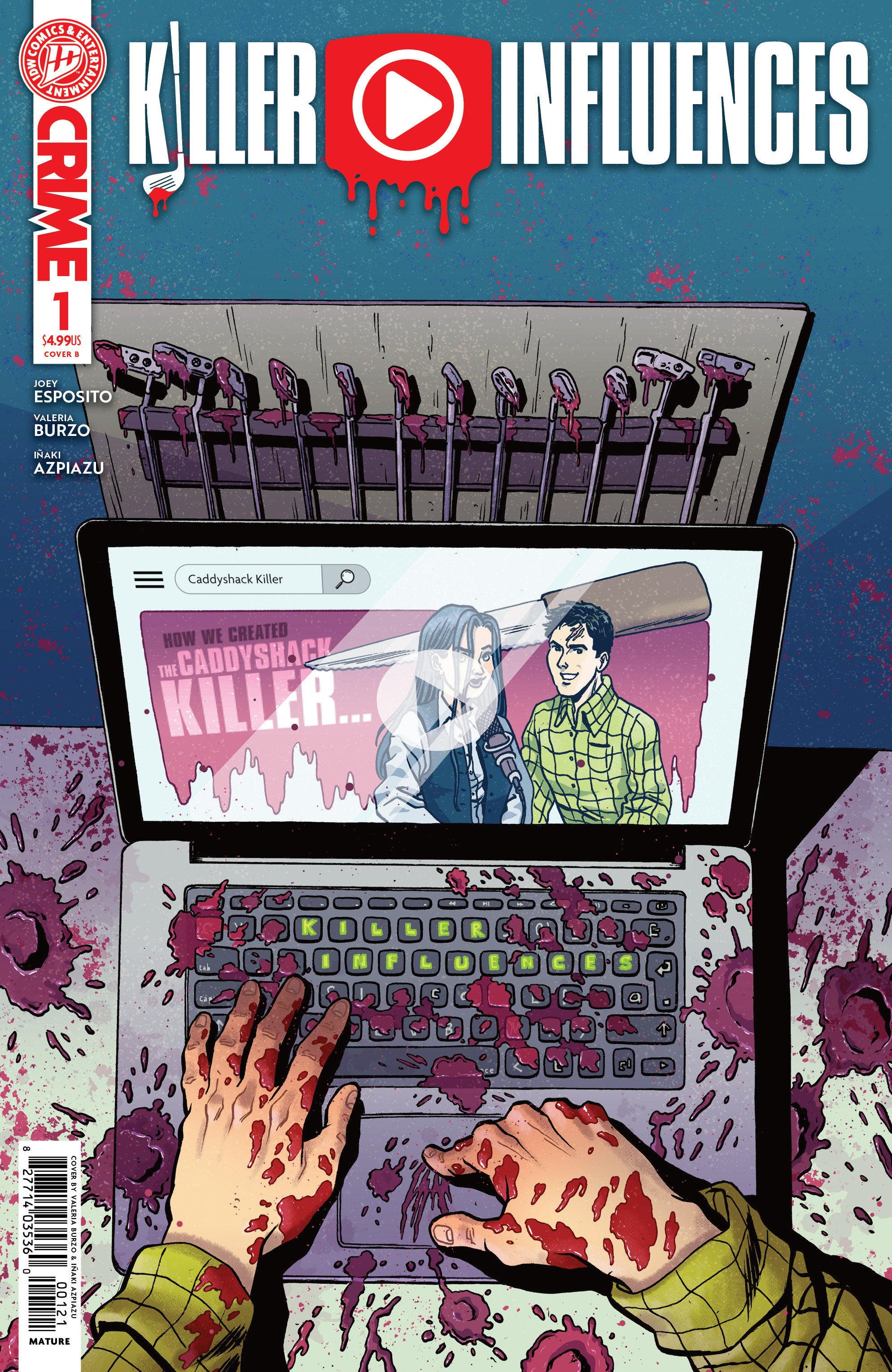 Killer Influences #1 Cover B Valeria Burzo Variant