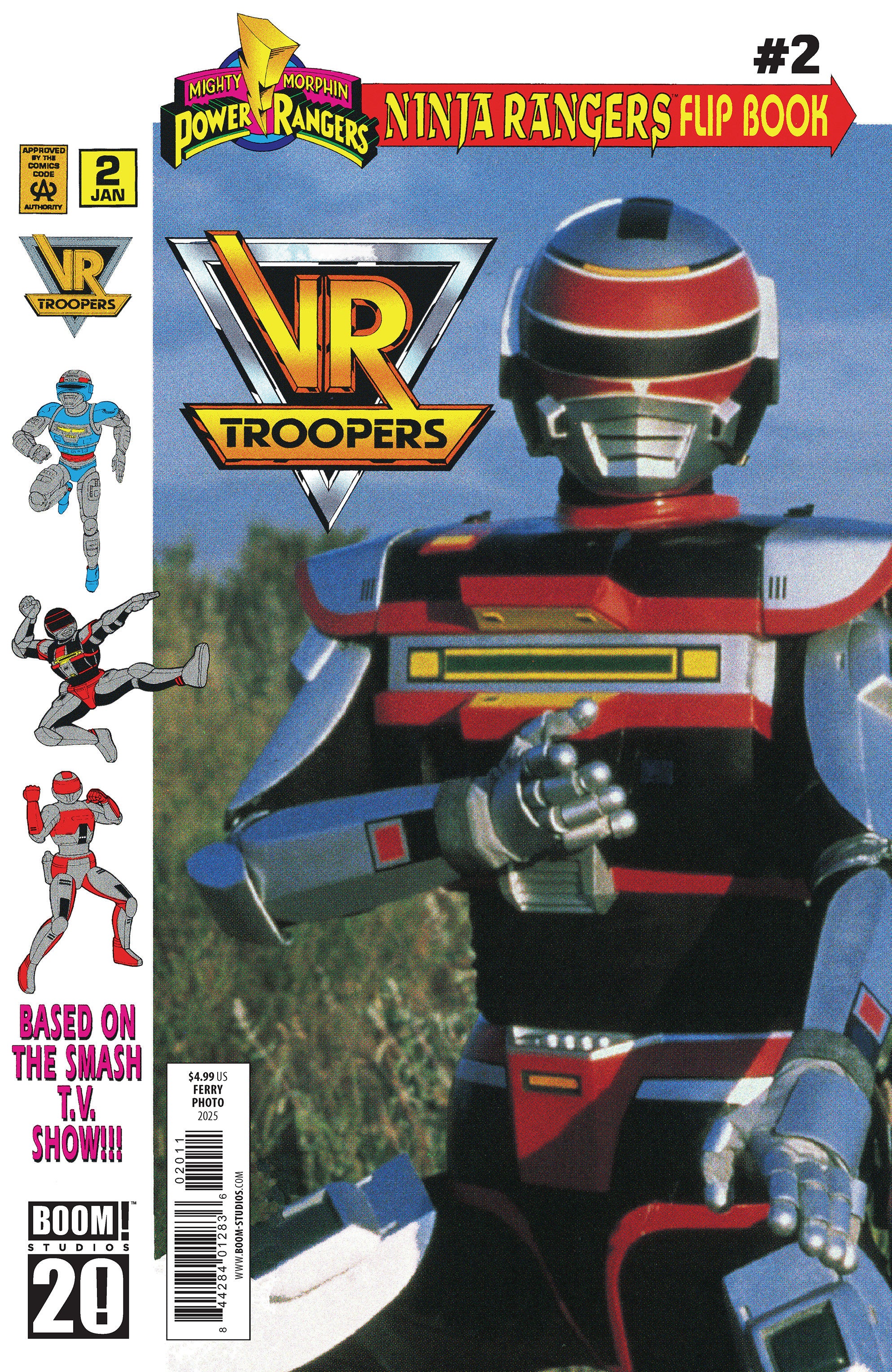 Vr Troopers/Power Rangers Flipbook Facsimile Edition #2 A Main (Dressed, Ferry/Photo)