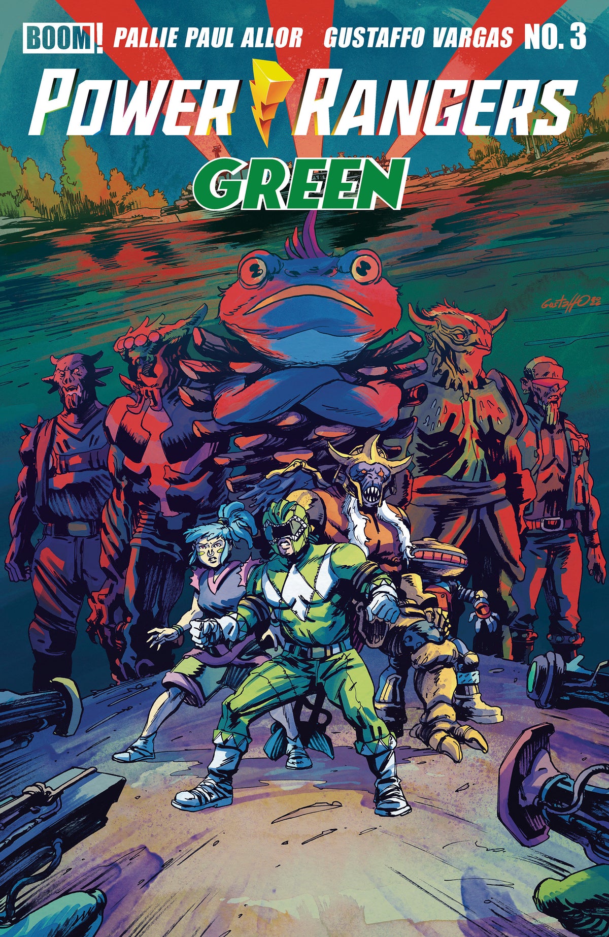 Power Rangers Green #3 Cover B Gustaffo Vargas Variant