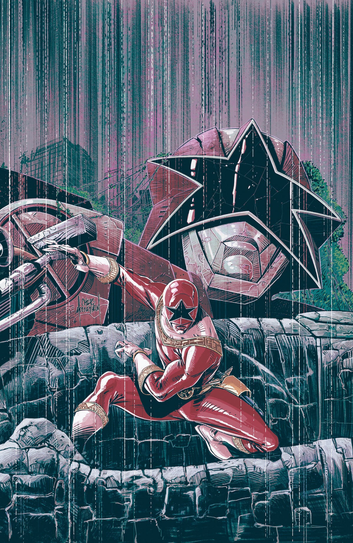 Power Rangers Green #3 Cover C Chris Mooneyham Tommy Oliver Connecting Virgin Variant