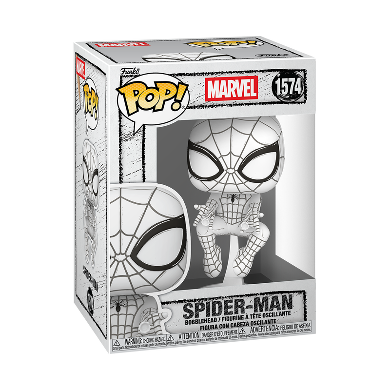 Pop! Marvel Sketched Spider-Man Vinyl Figure