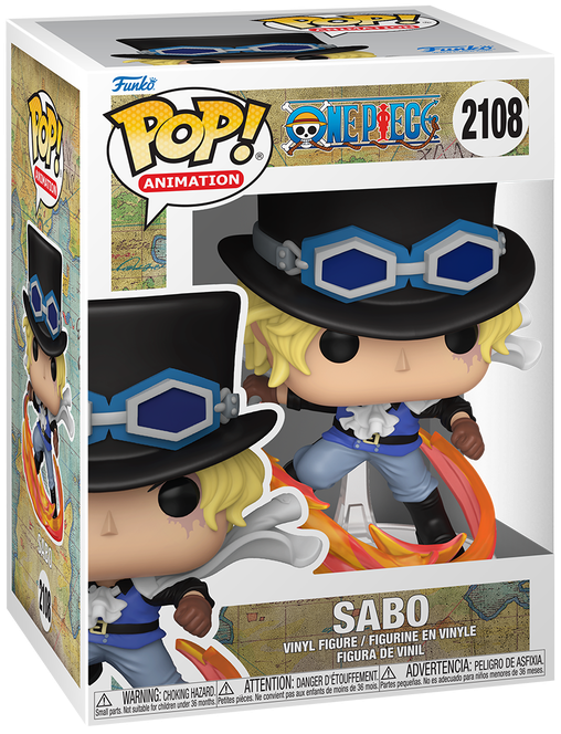 Pop! Animation! One Piece Sabo Attacking with Pipe Vinyl Figure