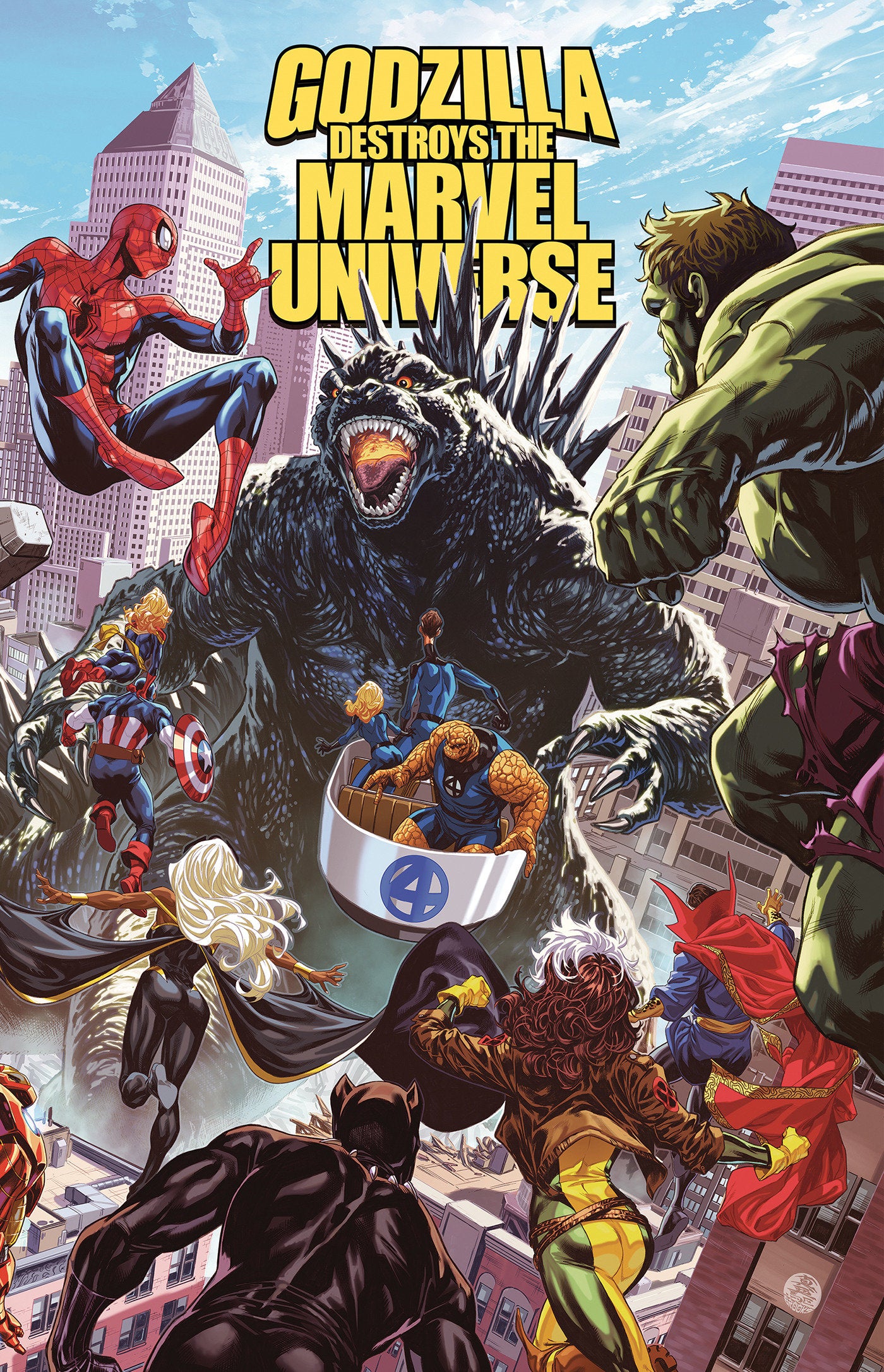 Godzilla Destroys The Marvel Universe