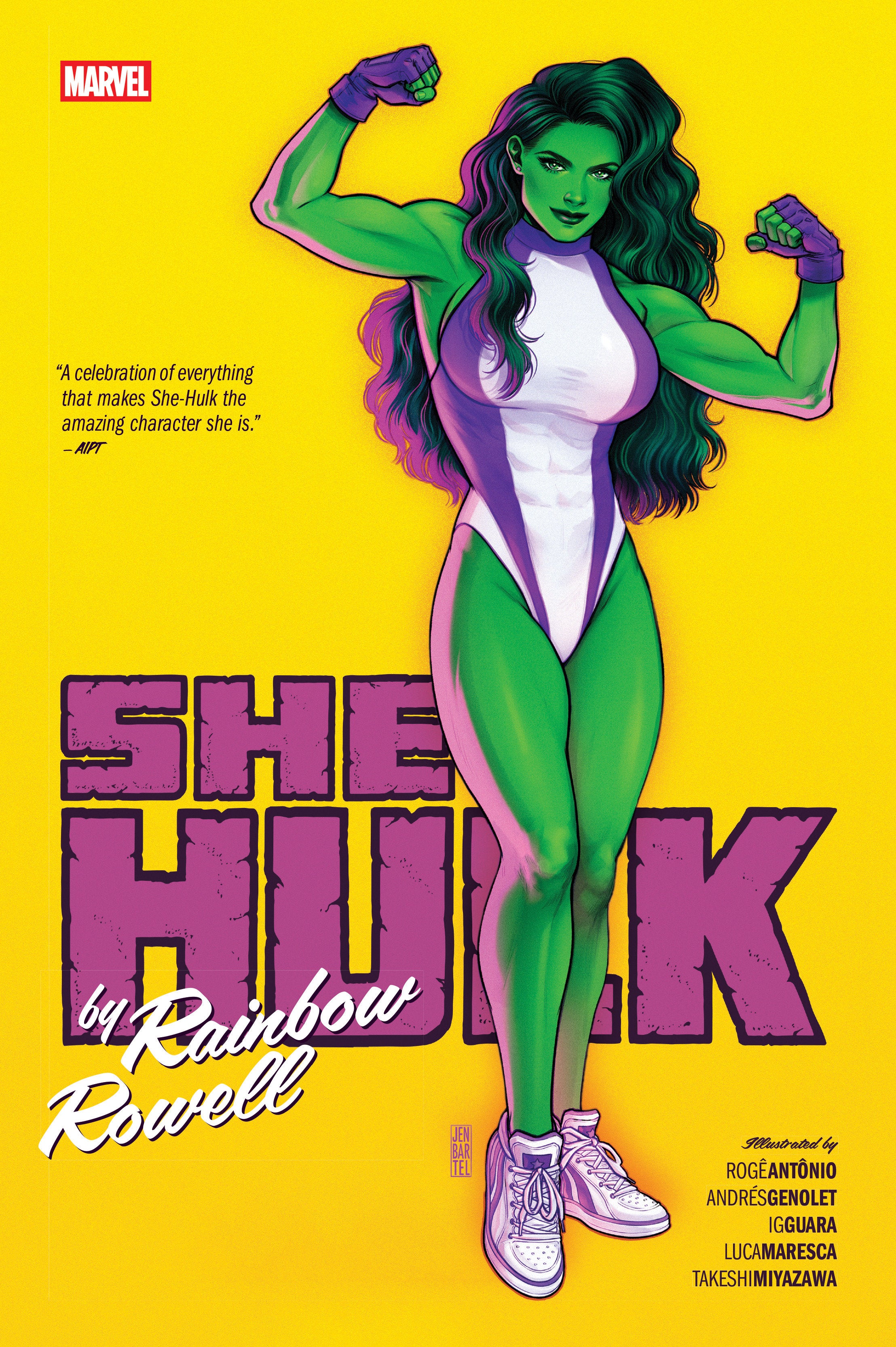 She-Hulk By Rainbow Rowell Omnibus Hardcover Jen Bartel Cover