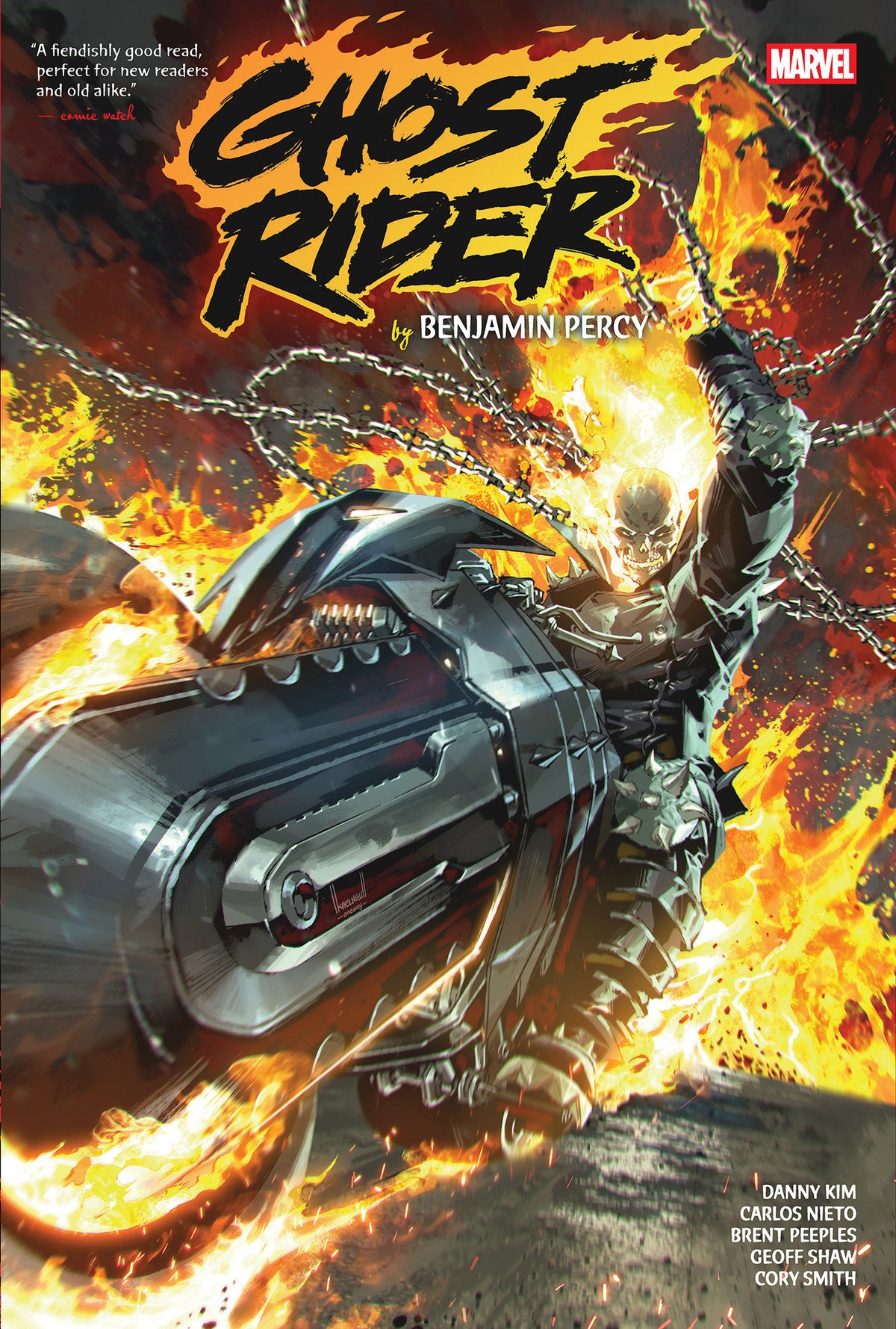 Ghost Rider by Benjamin Percy Omnibus Hardcover Kael Ngu Cover
