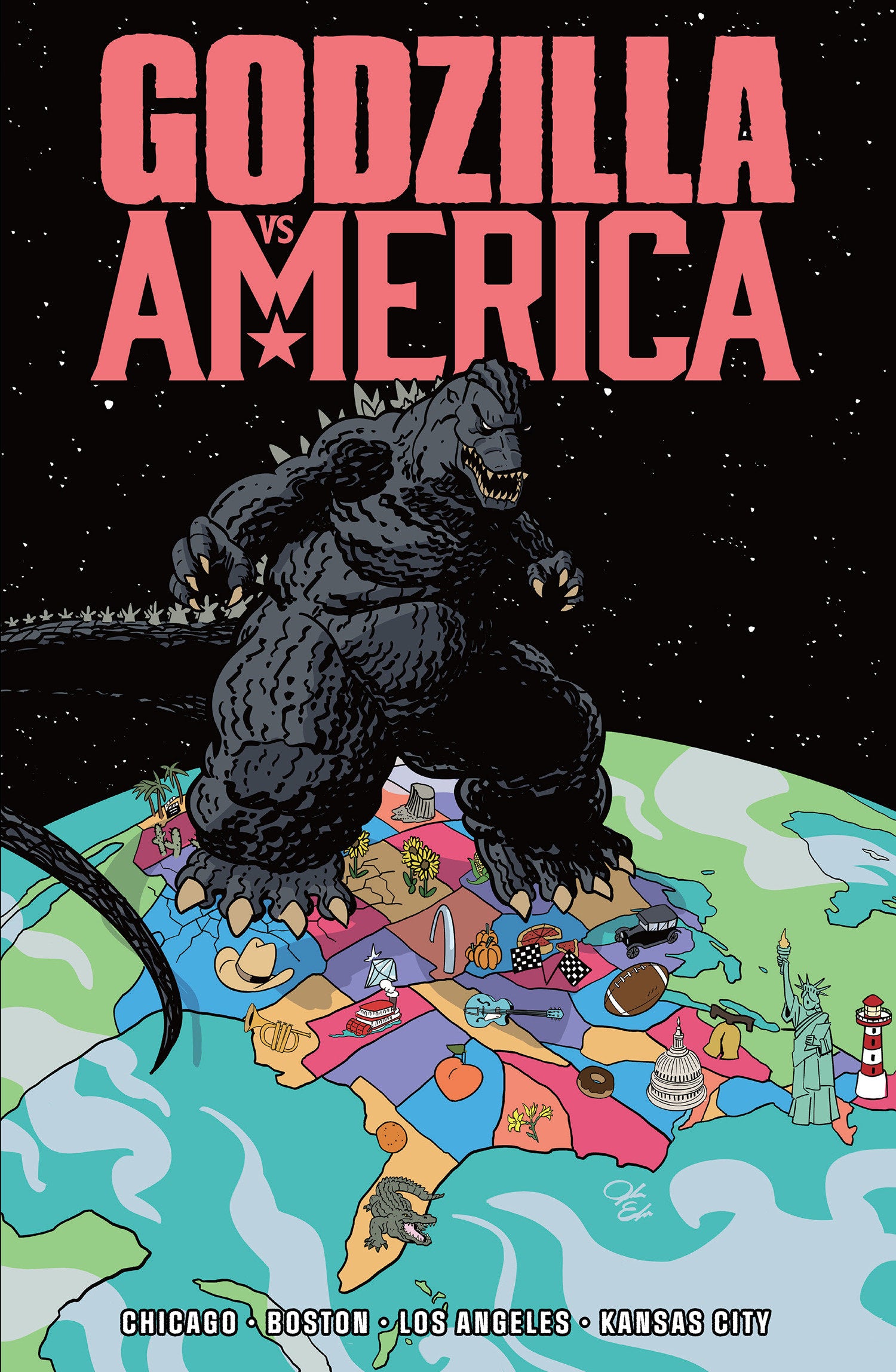 Godzilla vs. America: Chicago, Boston, Los Angeles, Kansas City TPB
