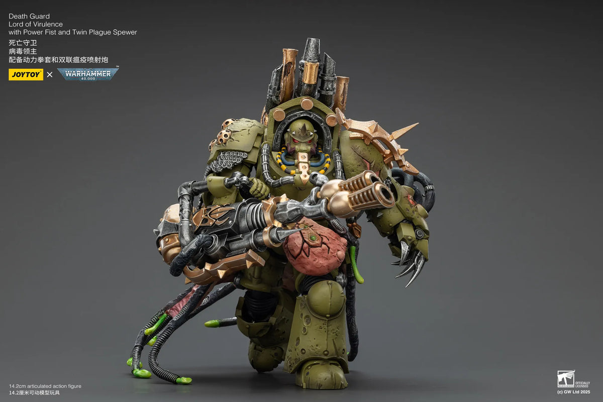 Death Guard Lord of Virulence with Power Fist and Twin Plague Spewer