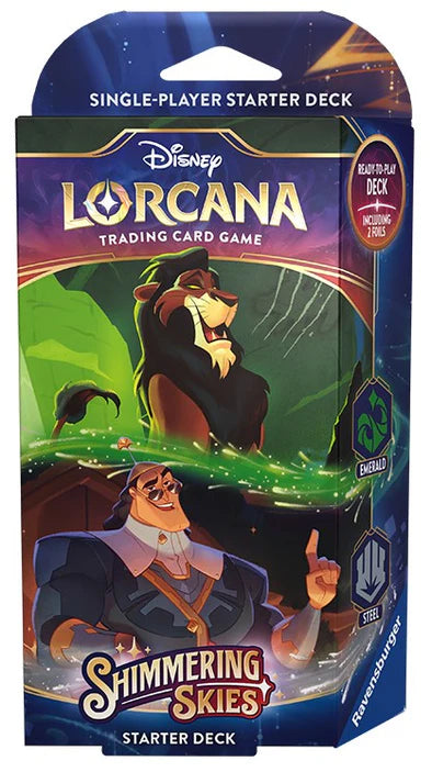 DISNEY LORCANA SHIMMERING SKIES STARTER DECKS