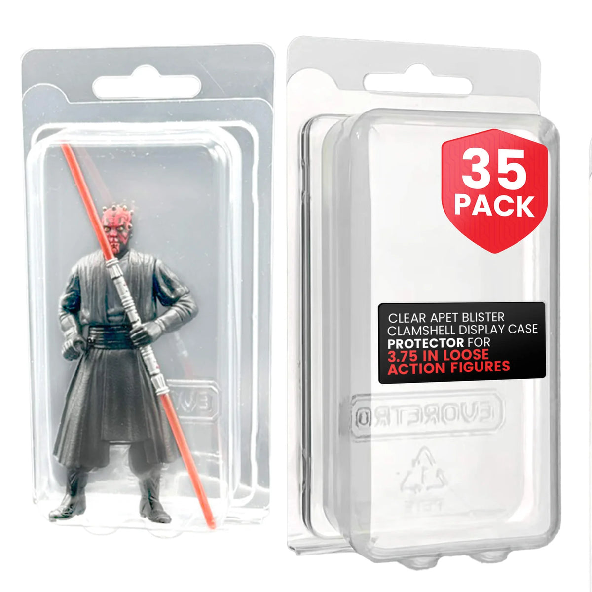 35 EVORETRO Action Figure Blister Packs for 3.75, Large