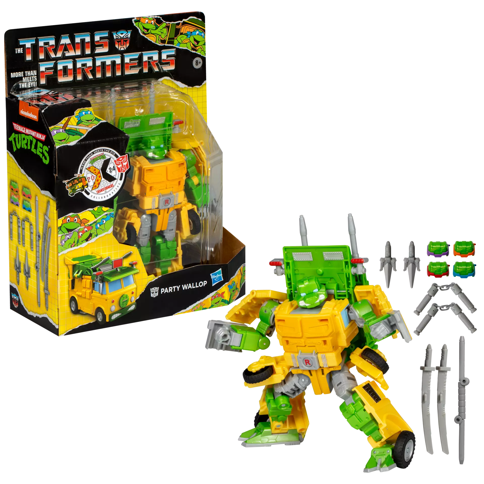 Transformers Collaborative Teenage Mutant Ninja Turtles x Transformers Party Wallop