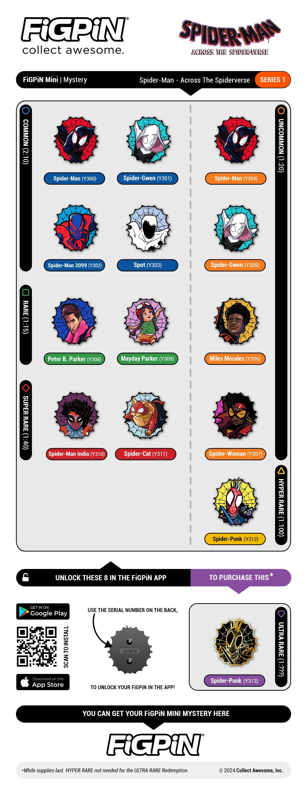 Figpin Spider-man Across The Spider-verse Series 01 Blind Box