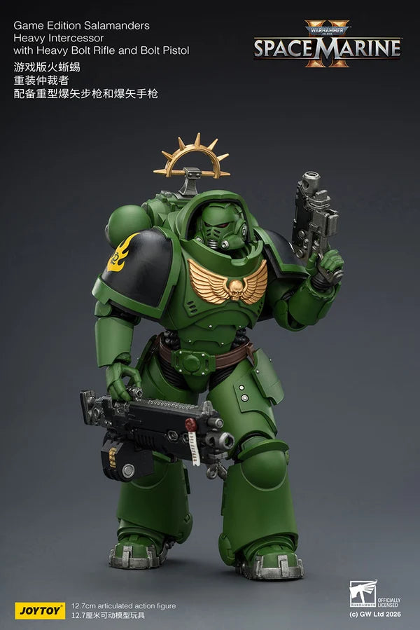 Game Edition Salamanders Heavy Intercessor with Heavy Bolt Rifle and Bolt Pistol