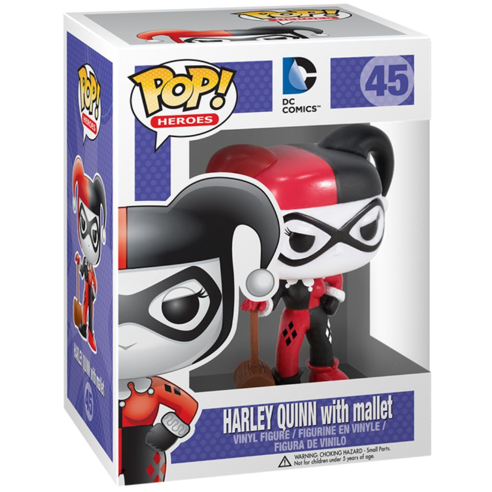 Pop! Heroes: DC Super Heroes Harley Quinn with Mallet Vinyl Figure
