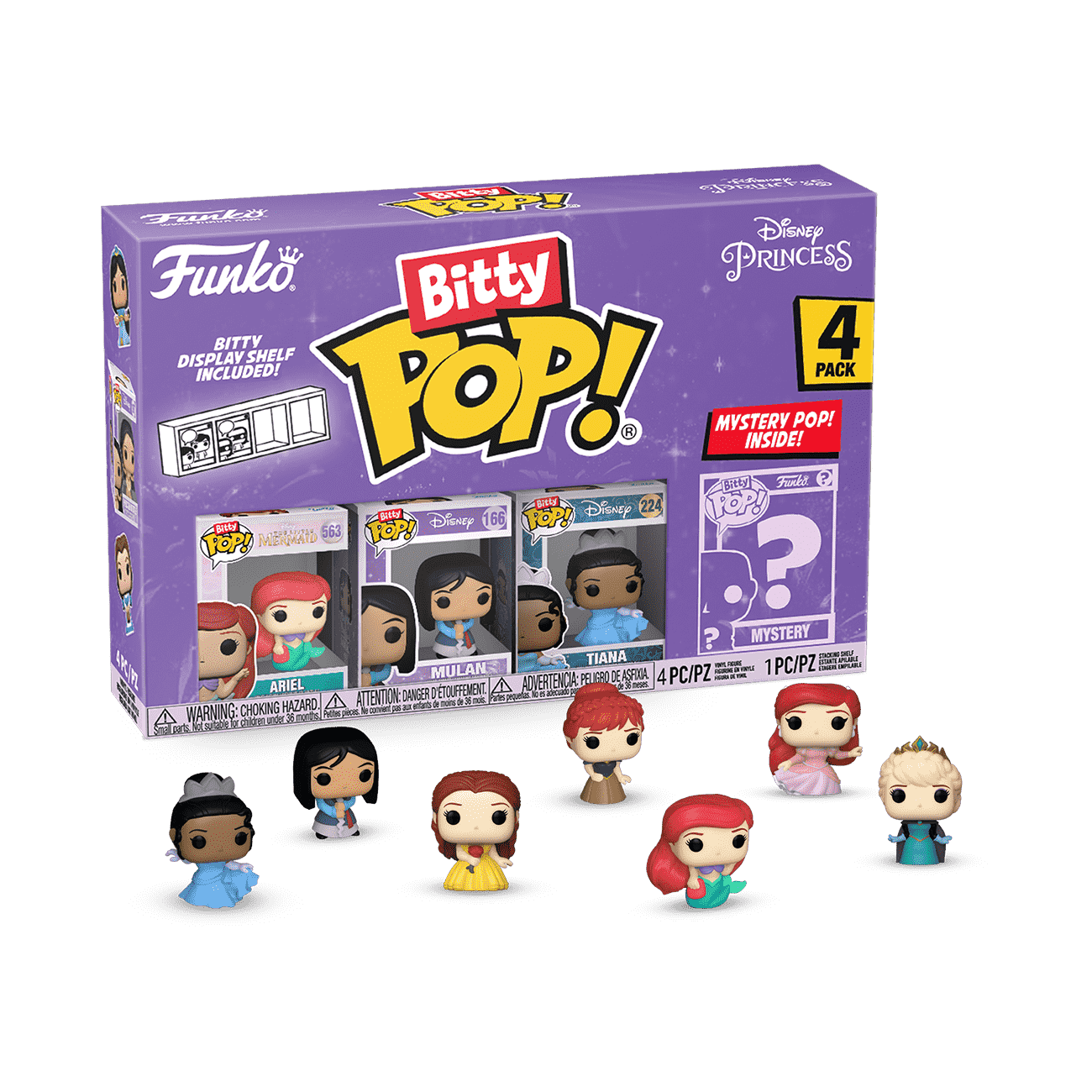 Bitty Pop! Disney Princess (Series 1) 4-Pack Vinyl Figure