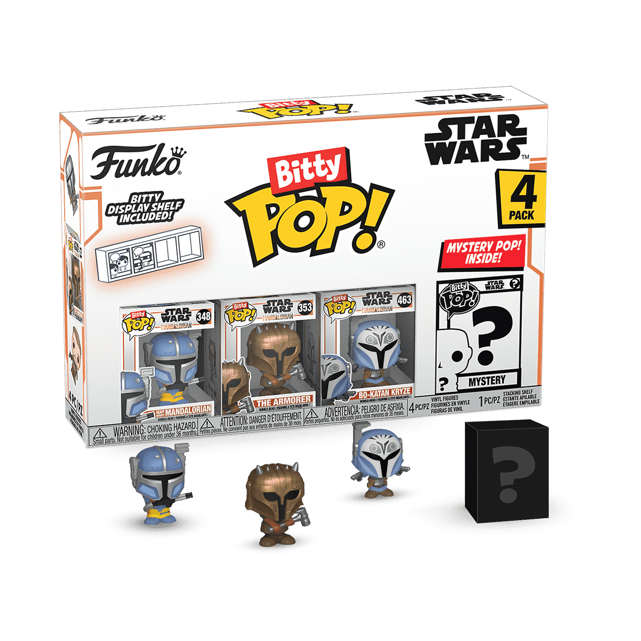 Bitty Pop! Star Wars: The Mandalorian (Series 1) 4-Pack Vinyl Figure