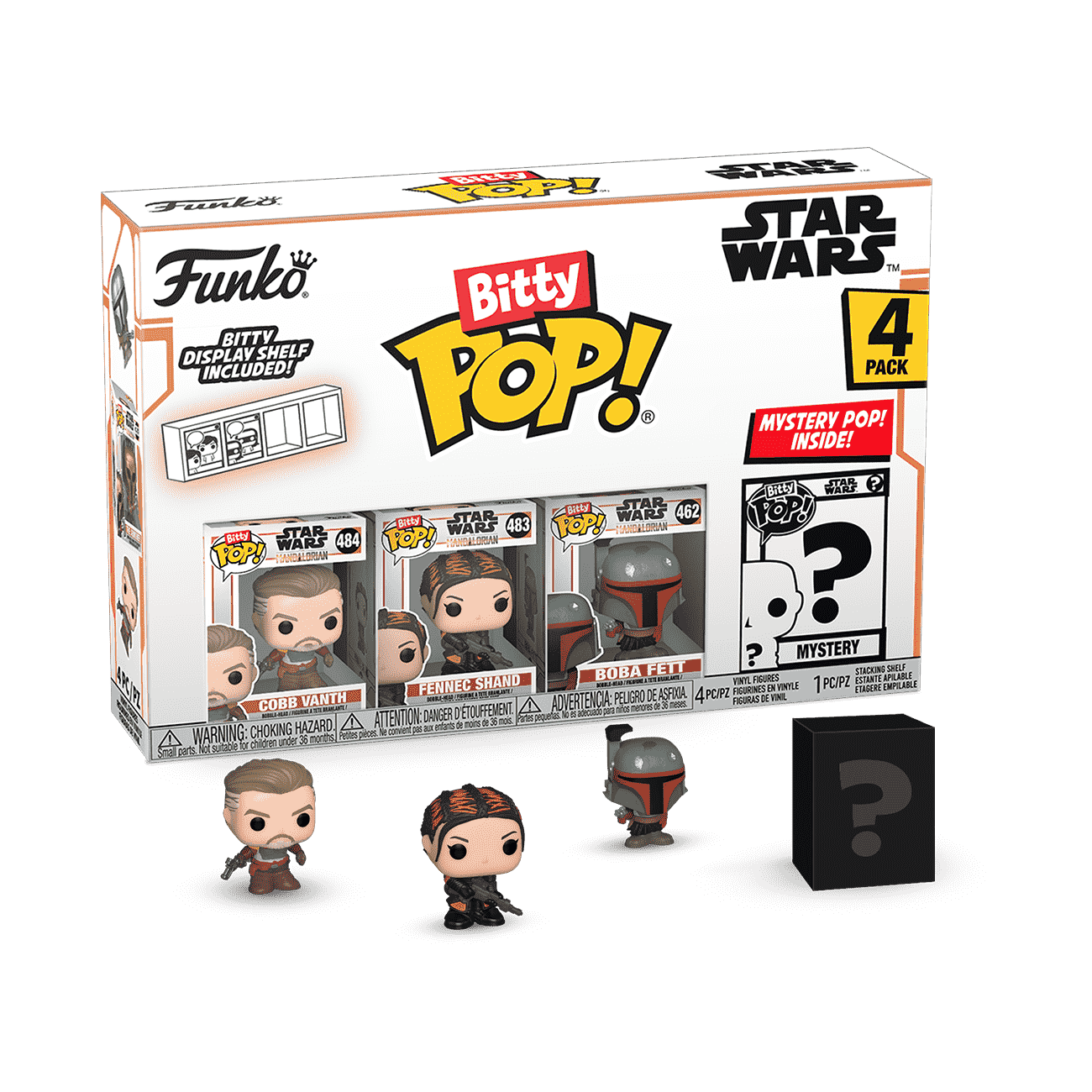Bitty Pop! Star Wars: The Mandalorian (Series 3) 4-Pack Vinyl Figure