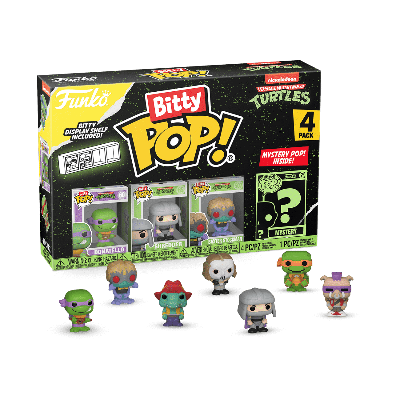 Bitty Pop! Teenage Mutant Ninja Turtles (Series 2) 4-Pack Vinyl Figure