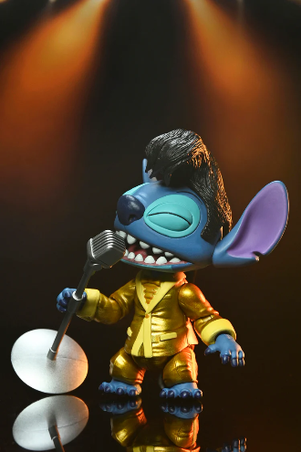 NECA: Disney Stitch Ultimate Gold Suit Elvis Stitch 7”in Action Figure