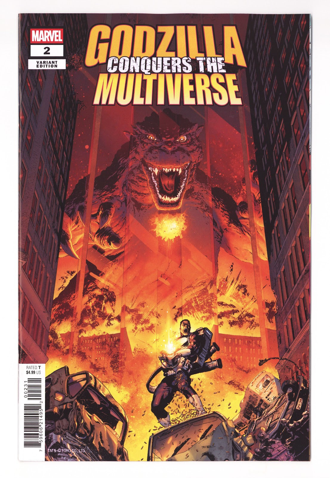 Godzilla Conquers The Multiverse #2 Pere Perez Variant