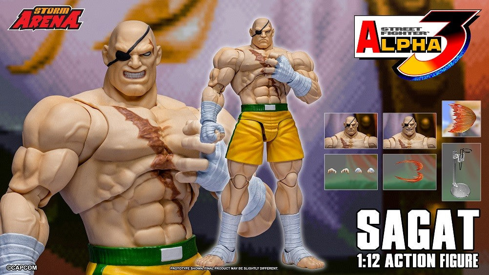 Storm Arena Capcom: Street Fighter Alpha 3 - Sagat (Yellow) - NYCC Exclusive