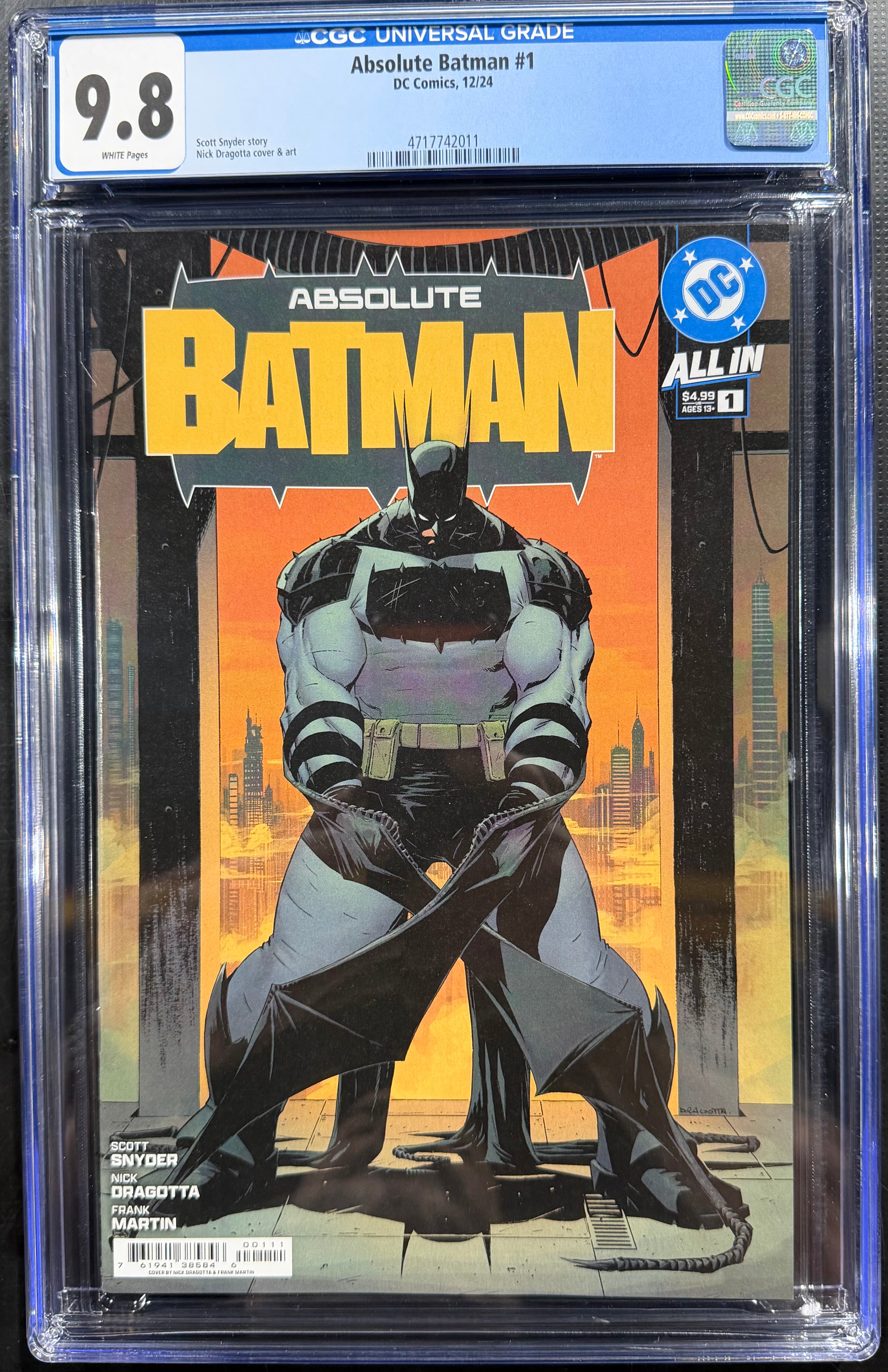 Absolute Batman #1 - CGC 9.8 White Pages