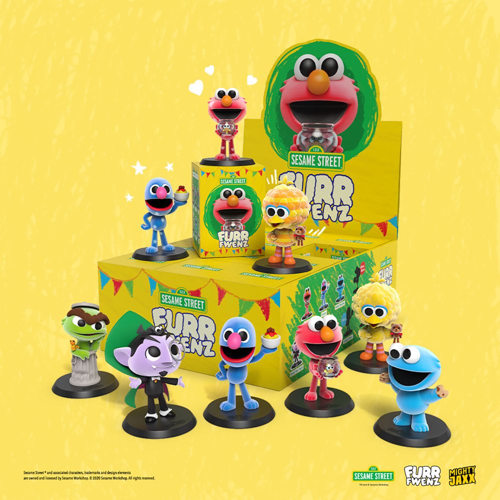 Sesame Street - Furr Fwenz 4” Blind Box Flocked Vinyl Figure (Single Unit)