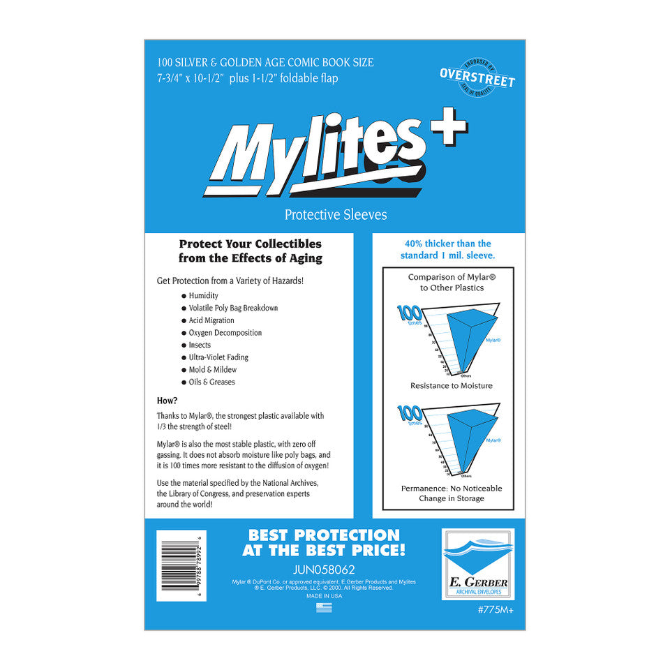 Mylites+ 100 Silver & Golden Age Comic Book Size