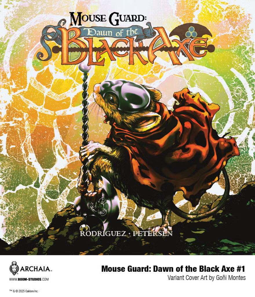 Mouse Guard Dawn Of The Black Axe #1 (Of 3) Cover C Anniv Variant