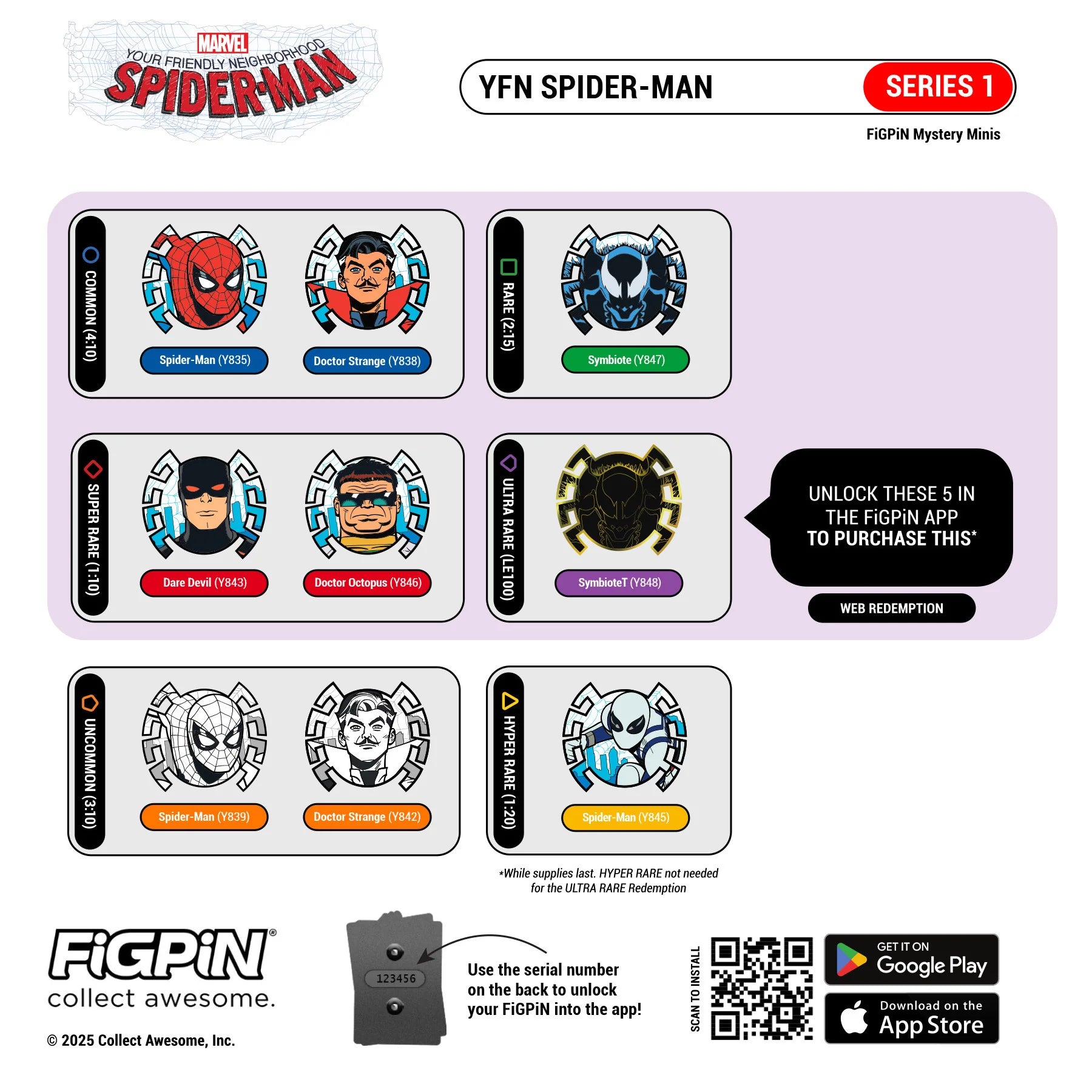 Figpin Your Friendly Neighborhood Spider-man Series 1